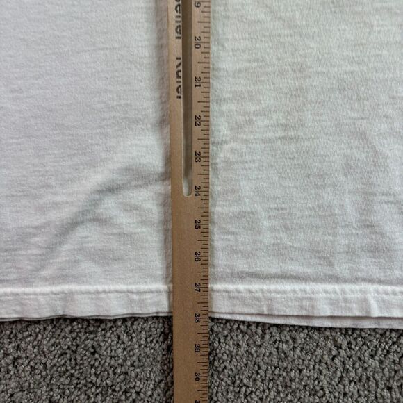 VINTAGE Sunset Marina Florida Shirt Mens Extra Large White 5th & Ocean FLAW - Picture 10 of 12